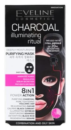 Eveline Sheet Mask Charcoal-pip