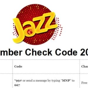 Jazz Number Check Code-price in pakistan